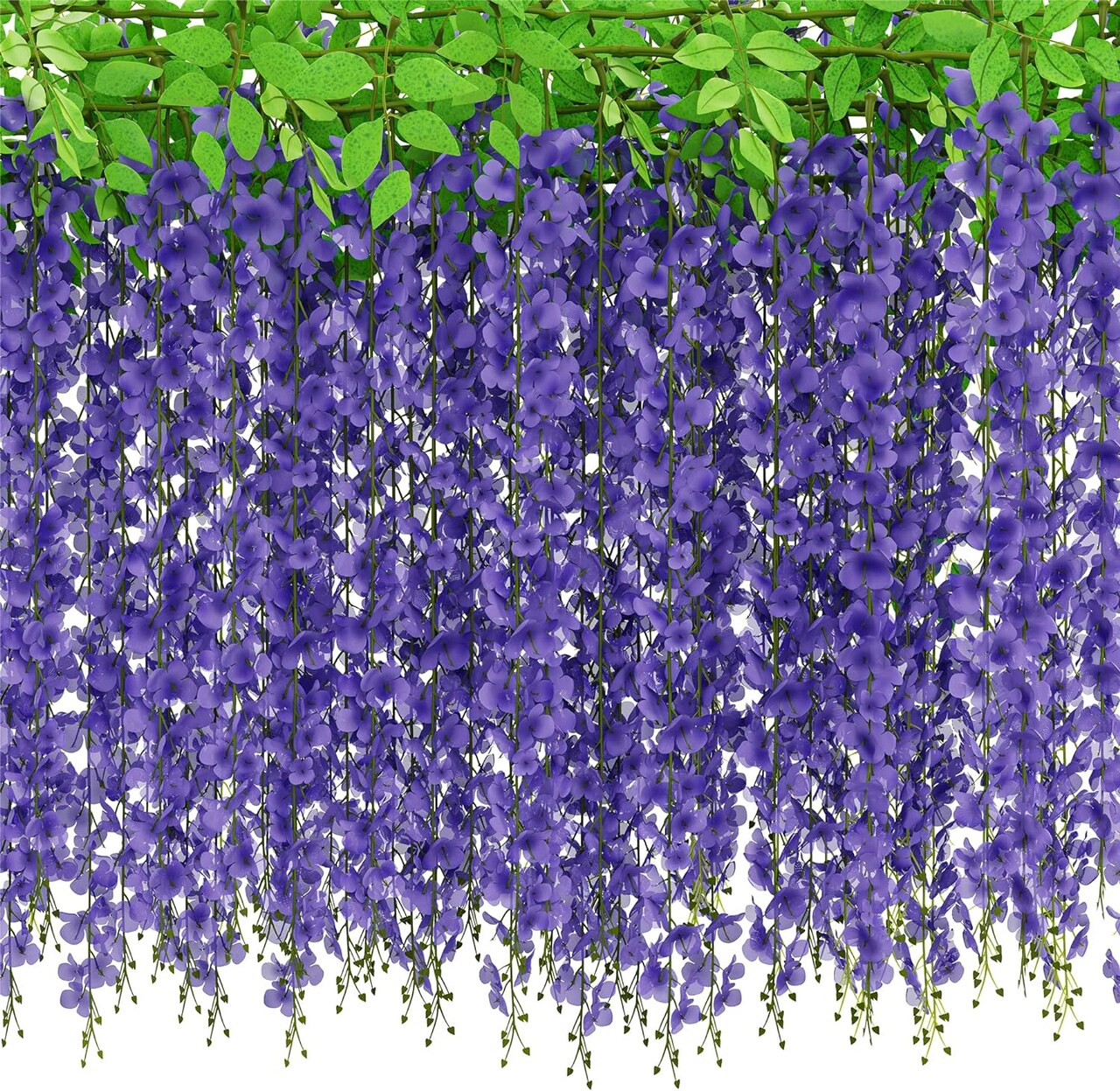 40 Branches of Wisteria Hanging Flowers for Stunning Party Decor
